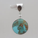Boulder Turquoise Silver Designer Pendants