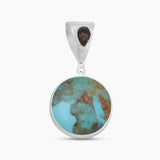 Boulder Turquoise Silver Designer Pendants