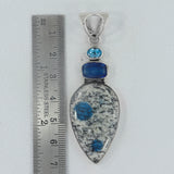 925 Sterling Silver Arizona Turquoise Pendant