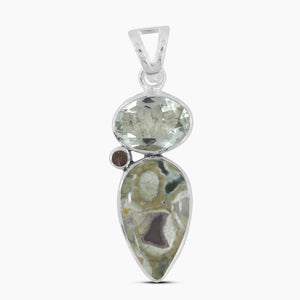 Rainforest Jasper Silver Pendants