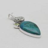 925 Sterling Silver Chrysocolla Pendants