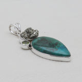925 Sterling Silver Chrysocolla Pendants