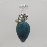 925 Sterling Silver Chrysocolla Pendants