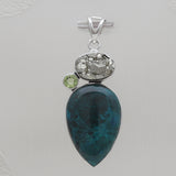 925 Sterling Silver Chrysocolla Pendants