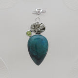 925 Sterling Silver Chrysocolla Pendants