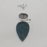 925 Sterling Silver Chrysocolla Pendants