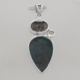 925 Sterling Silver Chrysocolla Pendants