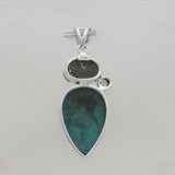 925 Sterling Silver Chrysocolla Pendants