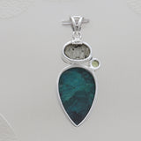 925 Sterling Silver Chrysocolla Pendants