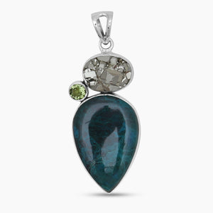 925 Sterling Silver Chrysocolla Pendants