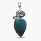 925 Sterling Silver Chrysocolla Pendants