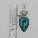 925 Sterling Silver Chrysocolla Pendants