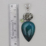 925 Sterling Silver Chrysocolla Pendants