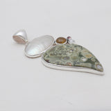 925 Silver Rainforest Jasper Pendants