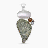 925 Silver Rainforest Jasper Pendants