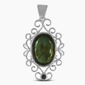 925 Sterling Silver Labradorite Pendants