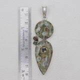 925 Sterling Silver Rainforest Jasper Pendants