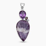 Amethyst Lace Silver Pendants