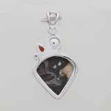 Peanut Wood Jasper Silver Pendants