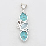925 Sterling Silver Arizona Turquoise Pendants
