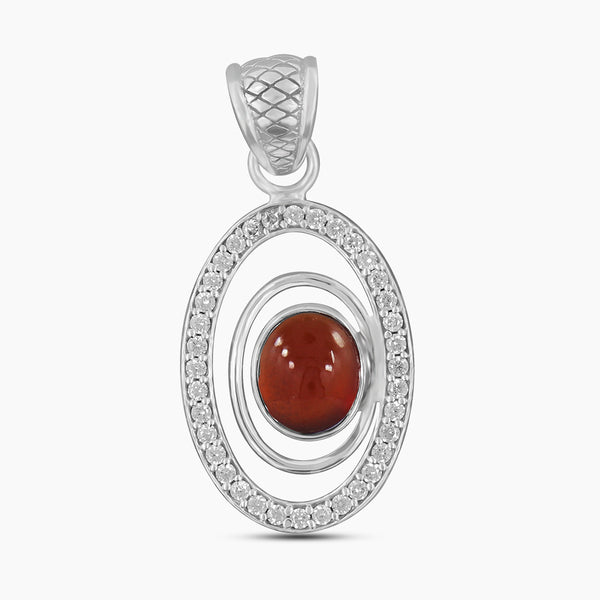925 Sterling Silver Hessonite Pendants