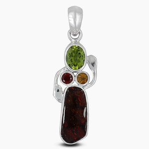 925 Sterling Silver Ammolite Pendants