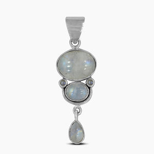 925 Silver Rainbow Moonstone Pendants