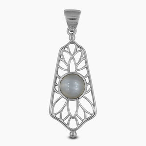 Rainbow Moonstone Silver Pendants