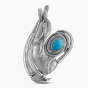 925 Sterling Silver Larimar Pendants