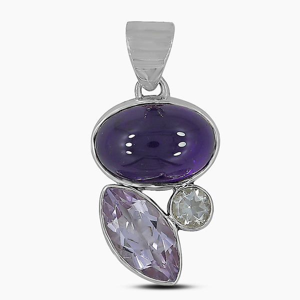 925 Sterling Silver Amethyst Pendants