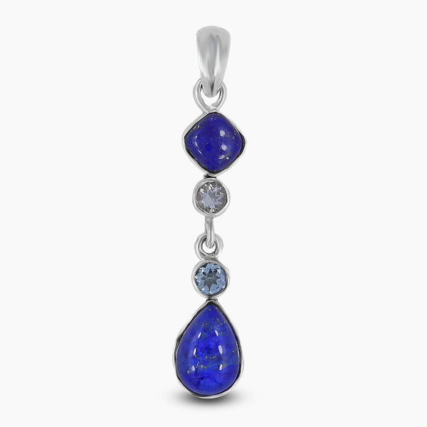 925 Sterling Silver Lapis Lazuli Pendants