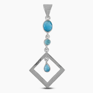 925 Silver Rainbow Moonstone Pendants