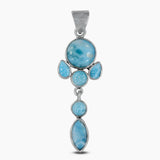 925 Sterling Silver Larimar Pendants