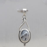 Dendritic Opal Silver Pendant