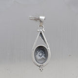 Dendritic Opal Silver Pendant