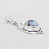 Dendritic Opal Silver Pendants