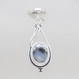 Dendritic Opal Silver Pendants