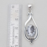 Dendritic Opal Silver Pendants