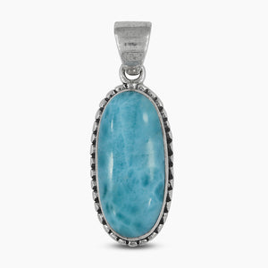 925 Sterling Silver Larimar Pendants