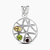 925 Silver Tourmaline Pendants
