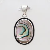 925 Sterling Silver Abalone Shell Pendants