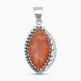 925 Sterling Silver Sponge Coral Pendants
