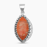 925 Sterling Silver Sponge Coral Pendants