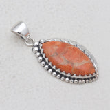 925 Sterling Silver Sponge Coral Pendants