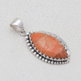 925 Sterling Silver Sponge Coral Pendants