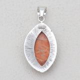 925 Sterling Silver Sponge Coral Pendants