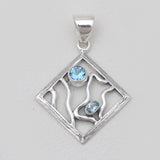 925 Sterling Silver Amethyst Pendants