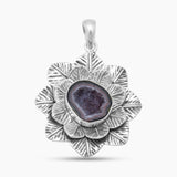 Coconut Druzy Designer Silver Pendants