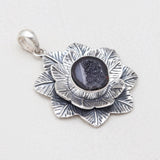 Coconut Druzy Designer Silver Pendants