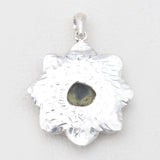 Coconut Druzy Designer Silver Pendants